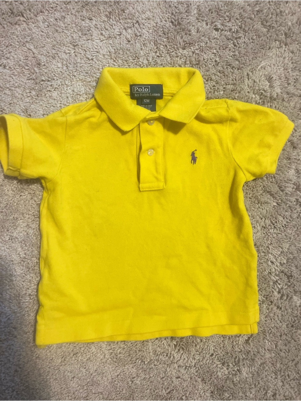 Ralph Lauren Kids Bright Yellow Polo Shirt